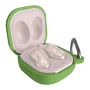 For Samsung Galaxy Buds Live / Pro Bluetooth Earphone Silicone Protective Case with Hook(Grass Green)