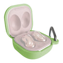 For Samsung Galaxy Buds Live / Pro Bluetooth Earphone Silicone Protective Case with Hook(Matcha)