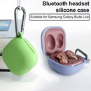 For Samsung Galaxy Buds Live / Pro Bluetooth Earphone Silicone Protective Case with Hook(Light Purple)
