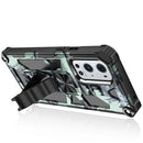 For OPPO A74 / A93 5G Camouflage Armor Shockproof TPU + PC Magnetic Protective Case with Holder(Light Green)