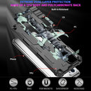 For OPPO A74 / A93 5G Camouflage Armor Shockproof TPU + PC Magnetic Protective Case with Holder(Light Green)