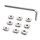 A5556 240 PCS European Standard T-shape Slide Nut with Wrench