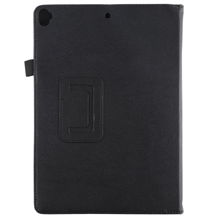 For iPad 10.5 / iPad 10.2 2021 / 2020 / 2019 Litchi Texture Horizontal Flip Leather Case with Holder(Black)