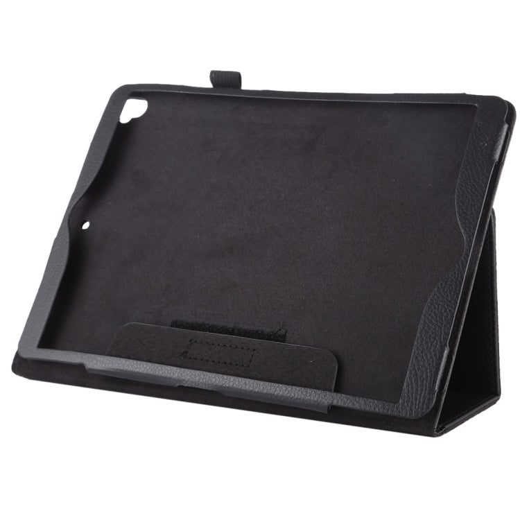For iPad 10.5 / iPad 10.2 2021 / 2020 / 2019 Litchi Texture Horizontal Flip Leather Case with Holder(Black)