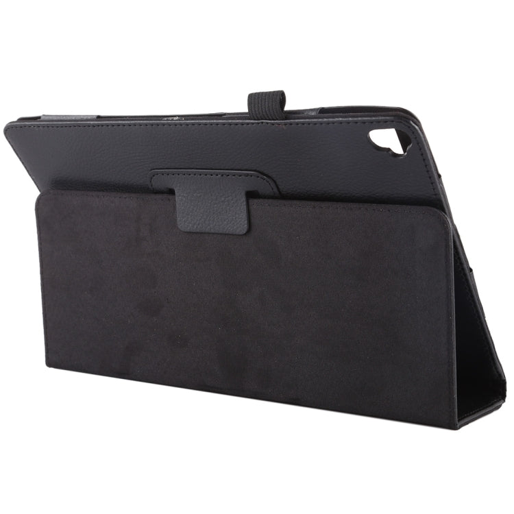 For iPad 10.5 / iPad 10.2 2021 / 2020 / 2019 Litchi Texture Horizontal Flip Leather Case with Holder(Black)