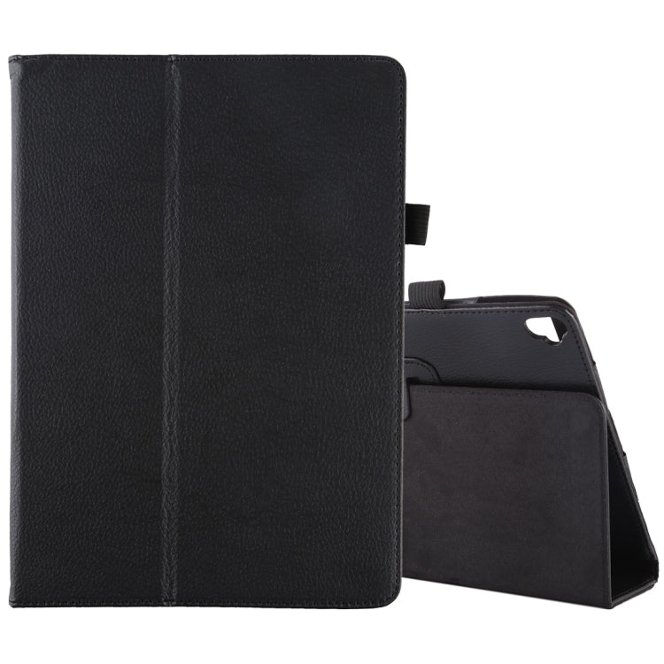 For iPad 10.5 / iPad 10.2 2021 / 2020 / 2019 Litchi Texture Horizontal Flip Leather Case with Holder(Black)