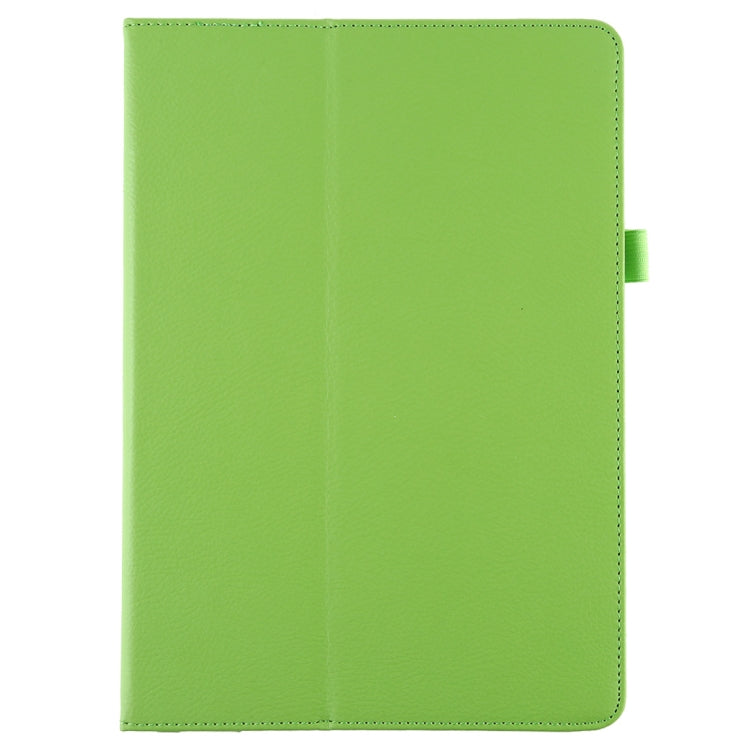 For iPad 10.5 / iPad 10.2 2021 / 2020 / 2019 Litchi Texture Horizontal Flip Leather Case with Holder(Green)