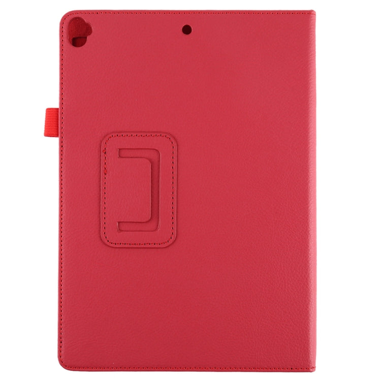 For iPad 10.5 / iPad 10.2 2021 / 2020 / 2019 Litchi Texture Horizontal Flip Leather Case with Holder(Red)