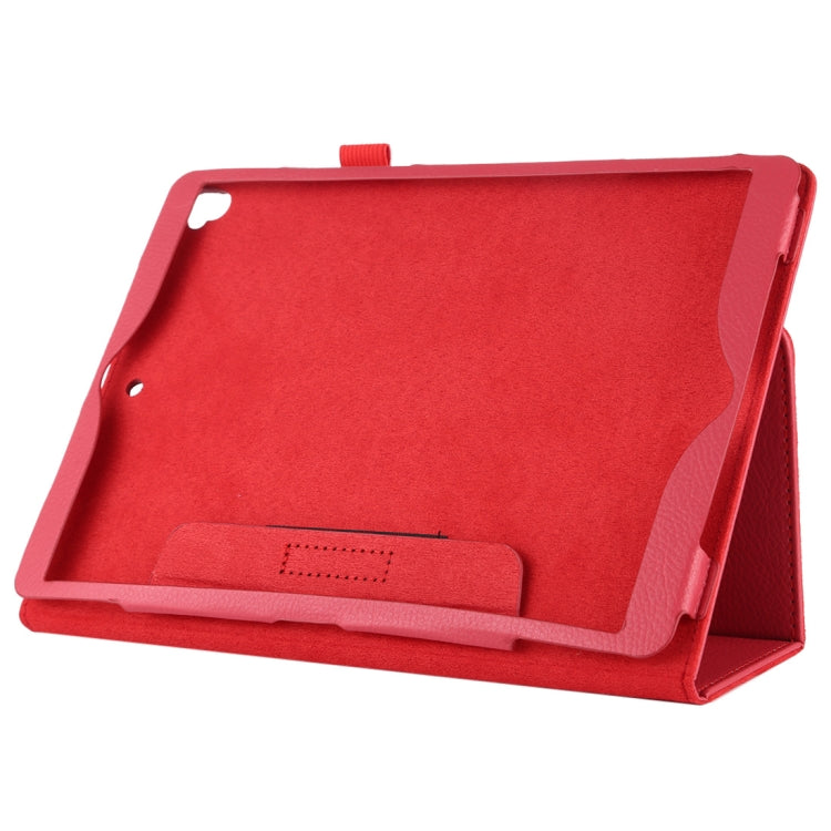 For iPad 10.5 / iPad 10.2 2021 / 2020 / 2019 Litchi Texture Horizontal Flip Leather Case with Holder(Red)