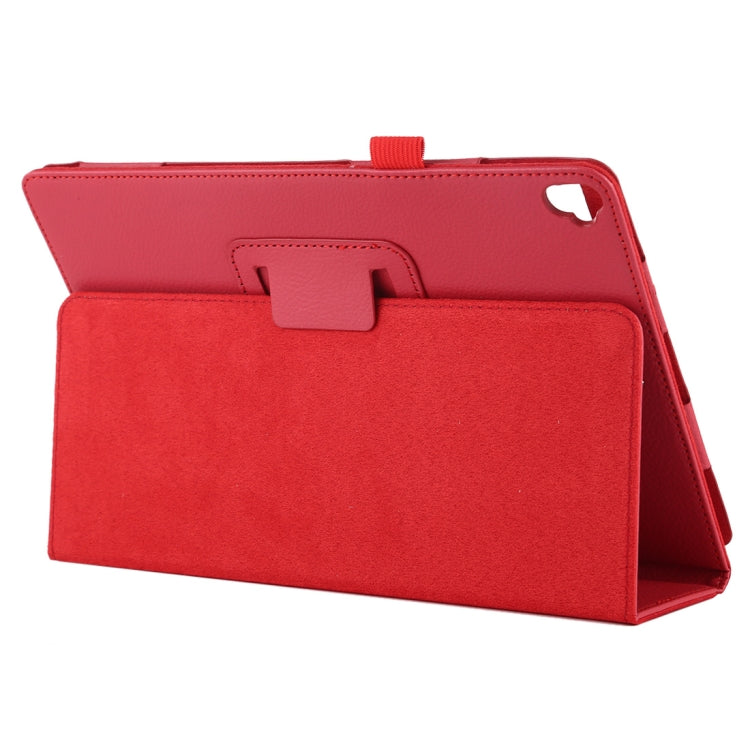 For iPad 10.5 / iPad 10.2 2021 / 2020 / 2019 Litchi Texture Horizontal Flip Leather Case with Holder(Red)