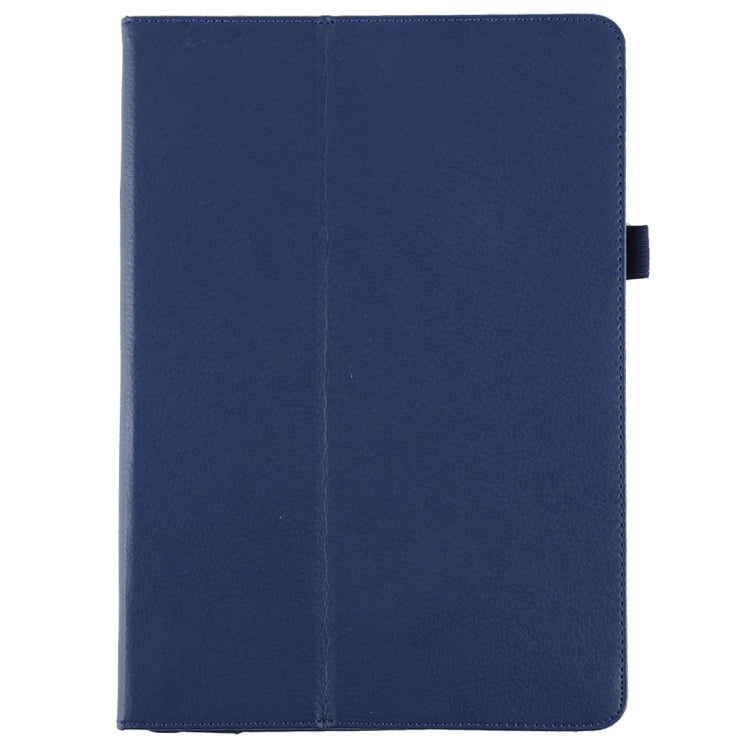 For iPad 10.5 / iPad 10.2 2021 / 2020 / 2019 Litchi Texture Horizontal Flip Leather Case with Holder(Blue)