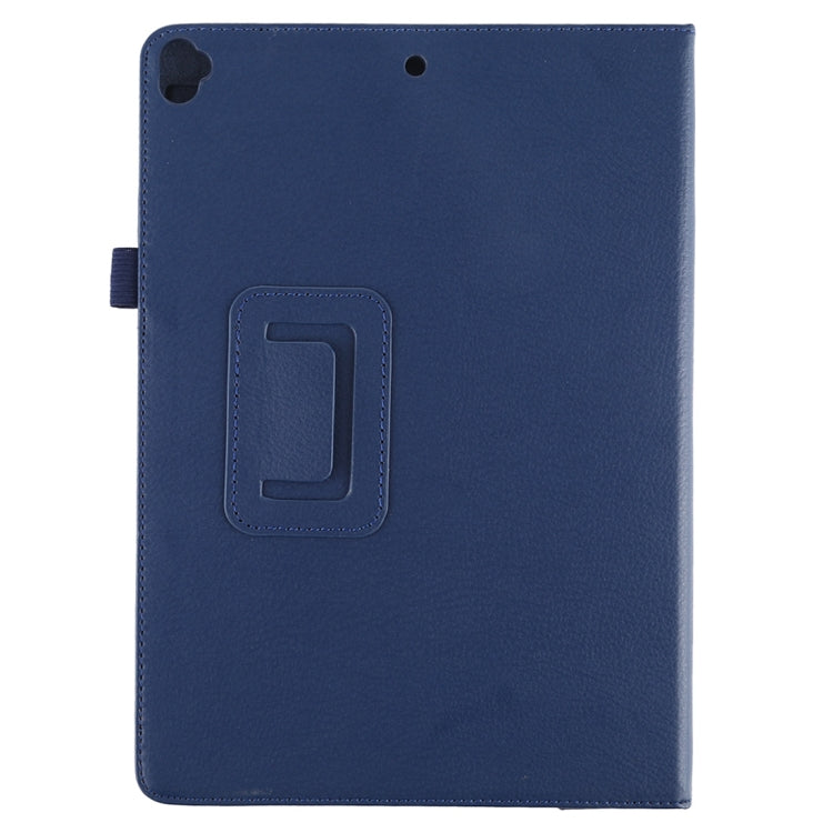For iPad 10.5 / iPad 10.2 2021 / 2020 / 2019 Litchi Texture Horizontal Flip Leather Case with Holder(Blue)