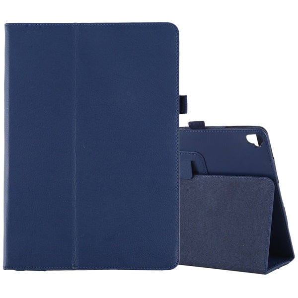 For iPad 10.5 / iPad 10.2 2021 / 2020 / 2019 Litchi Texture Horizontal Flip Leather Case with Holder(Blue)