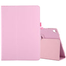 For iPad 10.5 / iPad 10.2 2021 / 2020 / 2019 Litchi Texture Horizontal Flip Leather Case with Holder(Pink)
