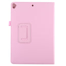 For iPad 10.5 / iPad 10.2 2021 / 2020 / 2019 Litchi Texture Horizontal Flip Leather Case with Holder(Pink)