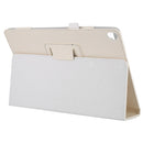 For iPad 10.5 / iPad 10.2 2021 / 2020 / 2019 Litchi Texture Horizontal Flip Leather Case with Holder(White)