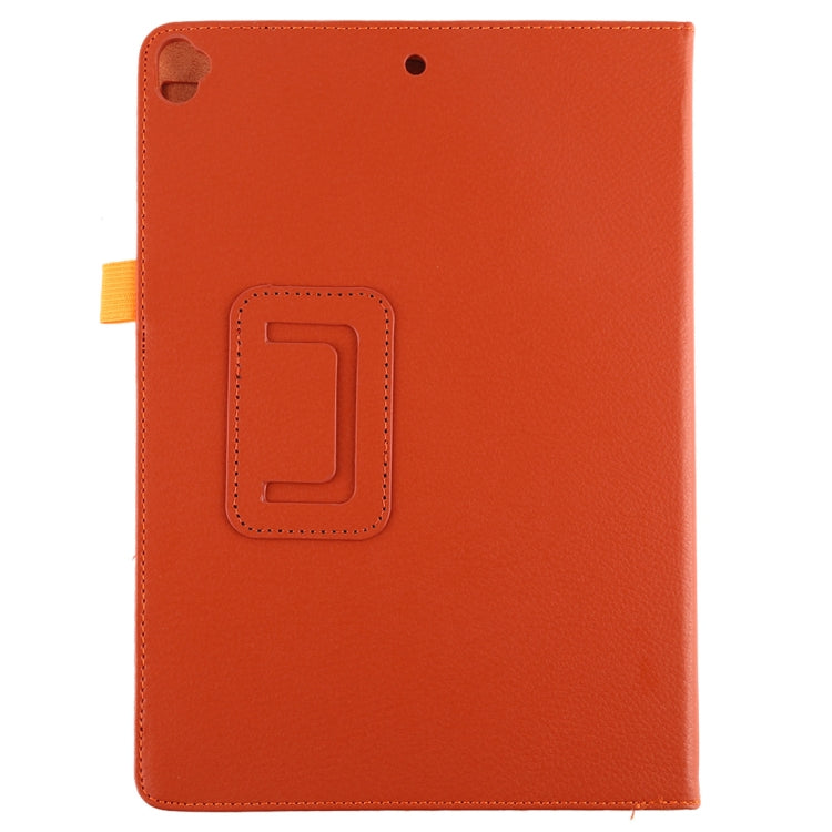 For iPad 10.5 / iPad 10.2 2021 / 2020 / 2019 Litchi Texture Horizontal Flip Leather Case with Holder(Orange)