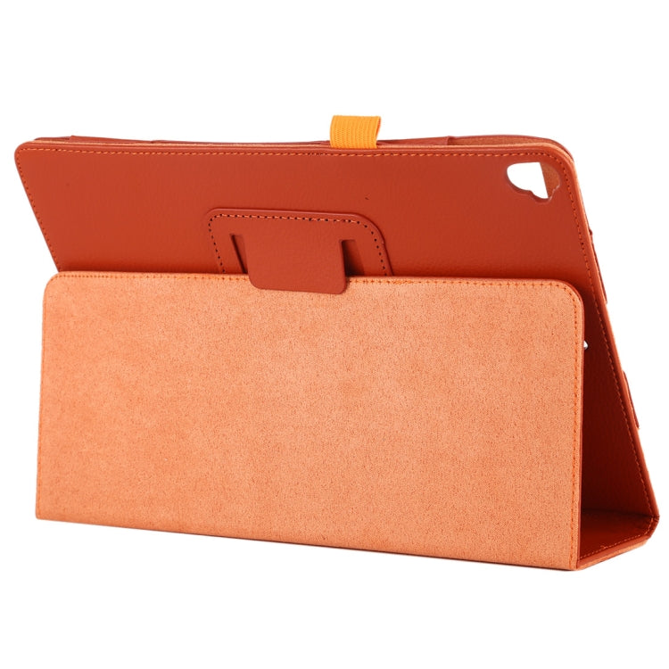 For iPad 10.5 / iPad 10.2 2021 / 2020 / 2019 Litchi Texture Horizontal Flip Leather Case with Holder(Orange)