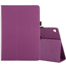 For iPad 10.5 / iPad 10.2 2021 / 2020 / 2019 Litchi Texture Horizontal Flip Leather Case with Holder(Purple)