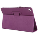 For iPad 10.5 / iPad 10.2 2021 / 2020 / 2019 Litchi Texture Horizontal Flip Leather Case with Holder(Purple)