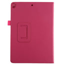 For iPad 10.5 / iPad 10.2 2021 / 2020 / 2019 Litchi Texture Horizontal Flip Leather Case with Holder(Rose Red)