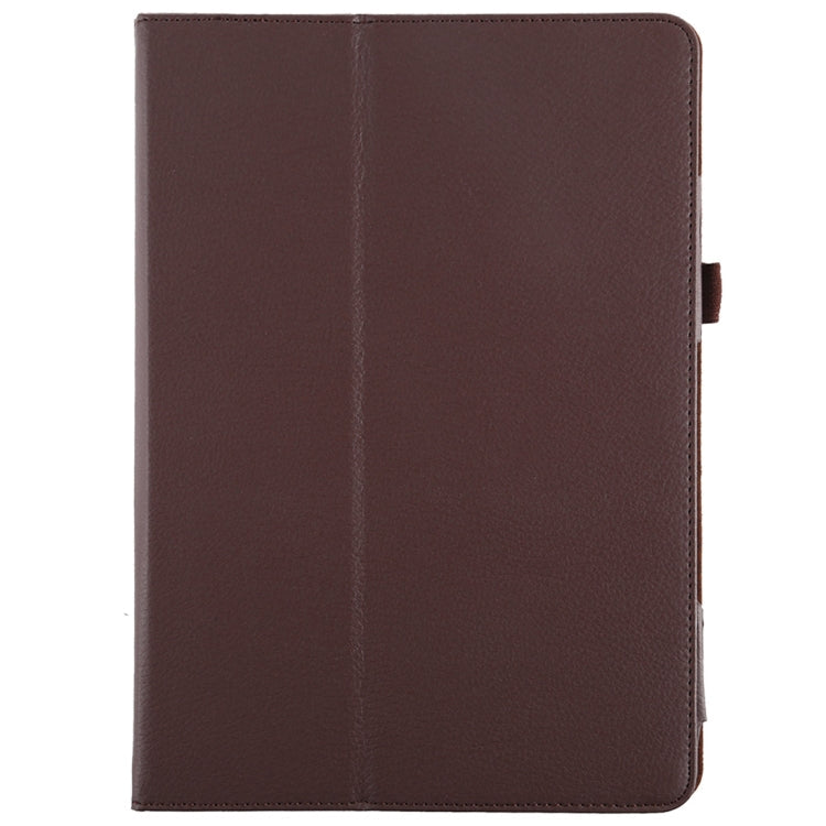 For iPad 10.5 / iPad 10.2 2021 / 2020 / 2019 Litchi Texture Horizontal Flip Leather Case with Holder(Brown)