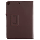 For iPad 10.5 / iPad 10.2 2021 / 2020 / 2019 Litchi Texture Horizontal Flip Leather Case with Holder(Brown)