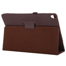 For iPad 10.5 / iPad 10.2 2021 / 2020 / 2019 Litchi Texture Horizontal Flip Leather Case with Holder(Brown)