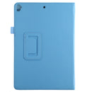 For iPad 10.5 / iPad 10.2 2021 / 2020 / 2019 Litchi Texture Horizontal Flip Leather Case with Holder(Blue Sky)