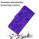 For OPPO Reno5 Z Tiger Embossing Pattern Horizontal Flip Leather Case with Holder & Card Slots & Wallet(Purple)