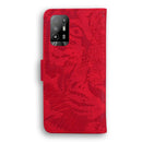 For OPPO Reno5 Z Tiger Embossing Pattern Horizontal Flip Leather Case with Holder & Card Slots & Wallet(Black)