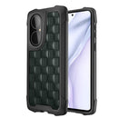 For Huawei P50 3D Embossed PU + PC + TPU Skidproof Shockproof Case(Green)