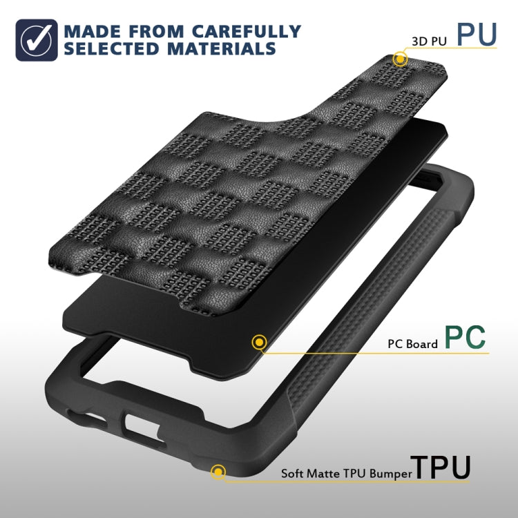 For Huawei P50 3D Embossed PU + PC + TPU Skidproof Shockproof Case(Blue)