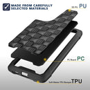For Huawei P50 3D Embossed PU + PC + TPU Skidproof Shockproof Case(Brown)