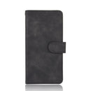 For Blackview BV6600 Solid Color Skin Feel Magnetic Buckle Horizontal Flip Calf Texture PU Leather Case with Holder & Card Slots & Wallet(Black)