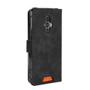 For Blackview BV6600 Solid Color Skin Feel Magnetic Buckle Horizontal Flip Calf Texture PU Leather Case with Holder & Card Slots & Wallet(Black)