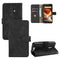 For Blackview BV6600 Solid Color Skin Feel Magnetic Buckle Horizontal Flip Calf Texture PU Leather Case with Holder & Card Slots & Wallet(Black)