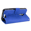 For Blackview BV6600 Solid Color Skin Feel Magnetic Buckle Horizontal Flip Calf Texture PU Leather Case with Holder & Card Slots & Wallet(Blue)