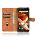 For Blackview BV6600 Solid Color Skin Feel Magnetic Buckle Horizontal Flip Calf Texture PU Leather Case with Holder & Card Slots & Wallet(Brown)