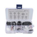 A5713 240 PCS 9 Sizes Black Carbon Steel Flat Washers Set