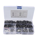 A5717 600 PCS 9 Sizes Black Carbon Steel Flat Washers Set