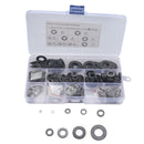 A5718 684 PCS 9 Sizes Black Carbon Steel Flat Washers Set