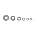 A5718 684 PCS 9 Sizes Black Carbon Steel Flat Washers Set