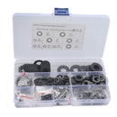 A5719 760 PCS 9 Sizes Black Carbon Steel Flat Washers Set