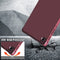 For Samsung Galaxy Tab A7 Lite 8.7 T220 / T225 Cloth Texture Multi-folding Horizontal Flip PU Leather Shockproof Case with Holder(Wine Red)
