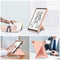 For Samsung Galaxy Tab A7 Lite 8.7 T220 / T225 Cloth Texture Multi-folding Horizontal Flip PU Leather Shockproof Case with Holder(Rose Gold)