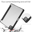 Three-folding Acrylic TPU + PU Leather Horizontal Flip Tablet Case with Holder & Pen Slot & Sleep / Wake-up Function For iPad Pro 11 (2021/2020/2018)(Black)