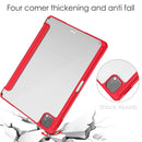 Three-folding Acrylic TPU + PU Leather Horizontal Flip Tablet Case with Holder & Pen Slot & Sleep / Wake-up Function For iPad Pro 11 (2021/2020/2018)(Red)