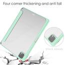 Three-folding Acrylic TPU + PU Leather Horizontal Flip Tablet Case with Holder & Pen Slot & Sleep / Wake-up Function For iPad Pro 11 (2021/2020/2018)(Mint Green)
