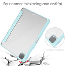 Three-folding Acrylic TPU + PU Leather Horizontal Flip Tablet Case with Holder & Pen Slot & Sleep / Wake-up Function For iPad Pro 11 (2021/2020/2018)(Sky Cloud Blue)
